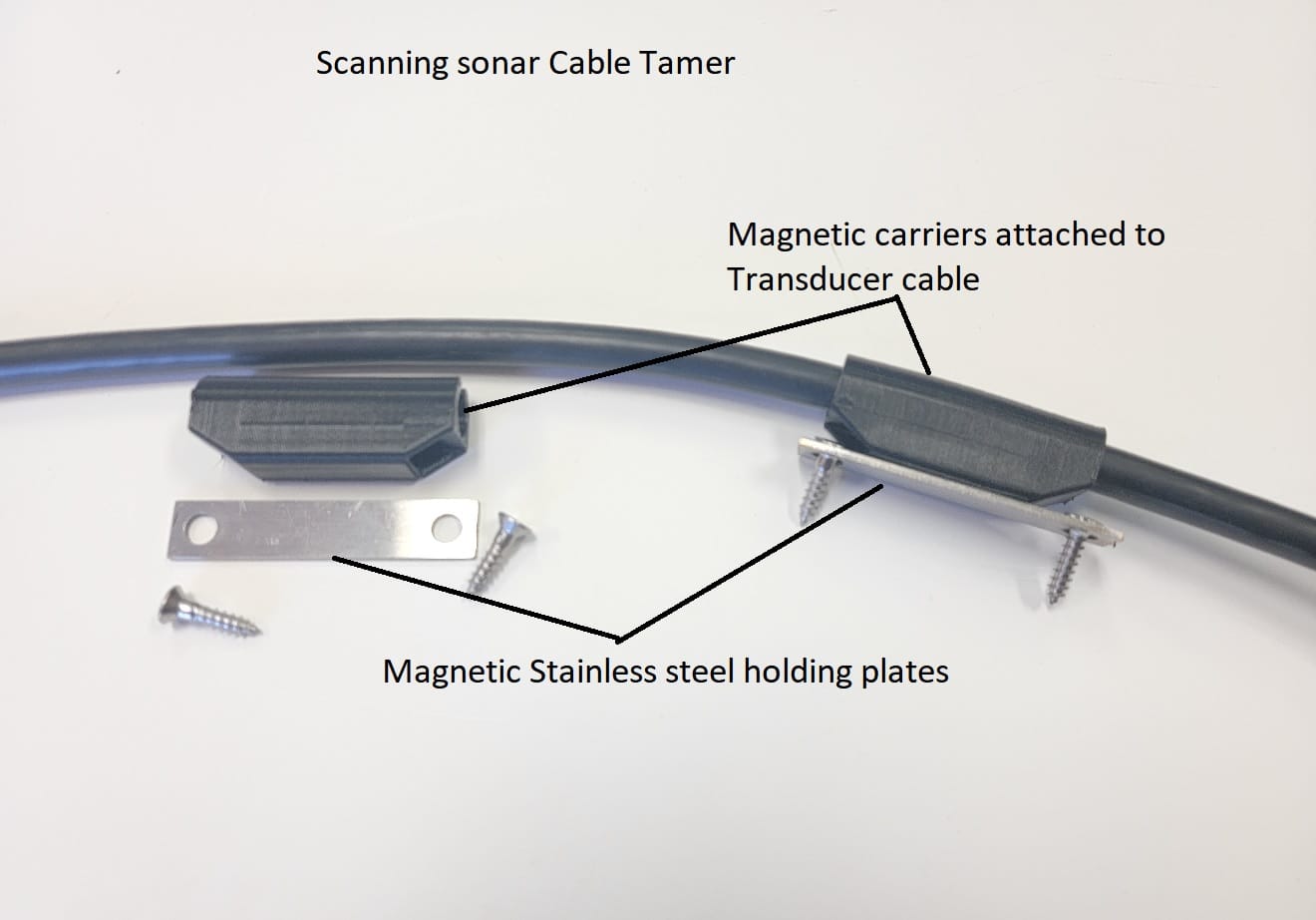 Transducer Cable Tamer (Active sonars - Livescope, Active Target and Humminbird  Live) - Fishing Specialties Inc