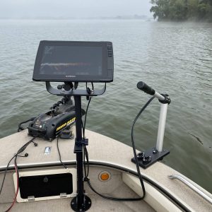 Tracker Boat, mounting Transducer Downrod on Flat Surfaces - Trolling Motor Deck.