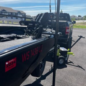 Humminbird Mega Live on Alumatrack using Depthraider bracket