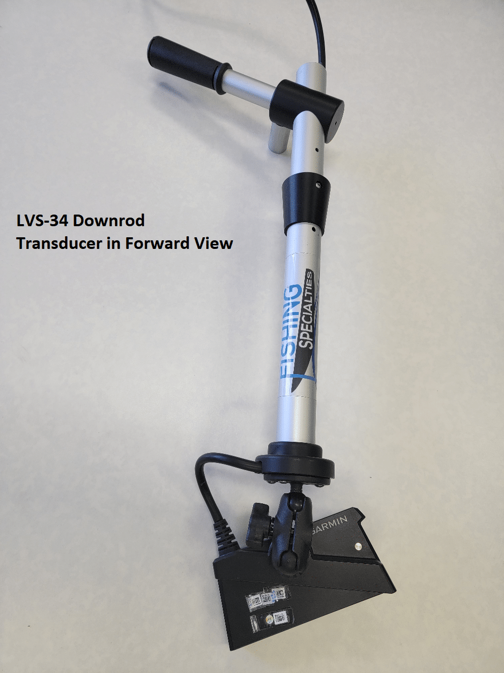 LVS34 Transducer Complete Downrod Mounting (Multi View - includes