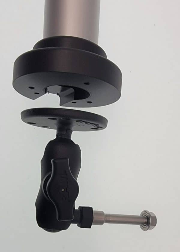 LVS34 complete mounting disk ball bracket and pin