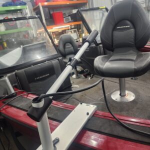 Scanning sonar mount on Tracker Targa