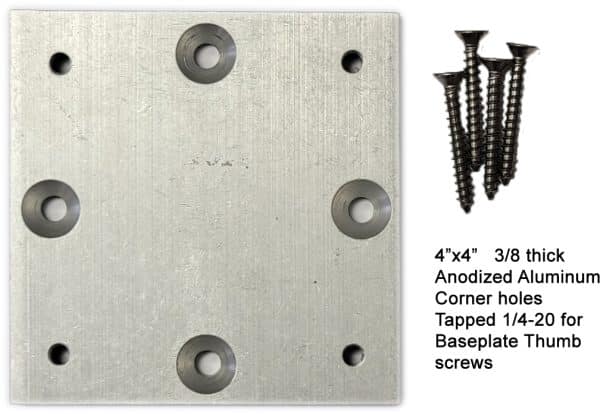 Sub plate for baseplate mounting