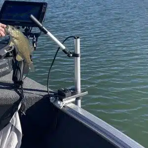 Lund Impact with Magnetic mounting Scanning sonar down pole